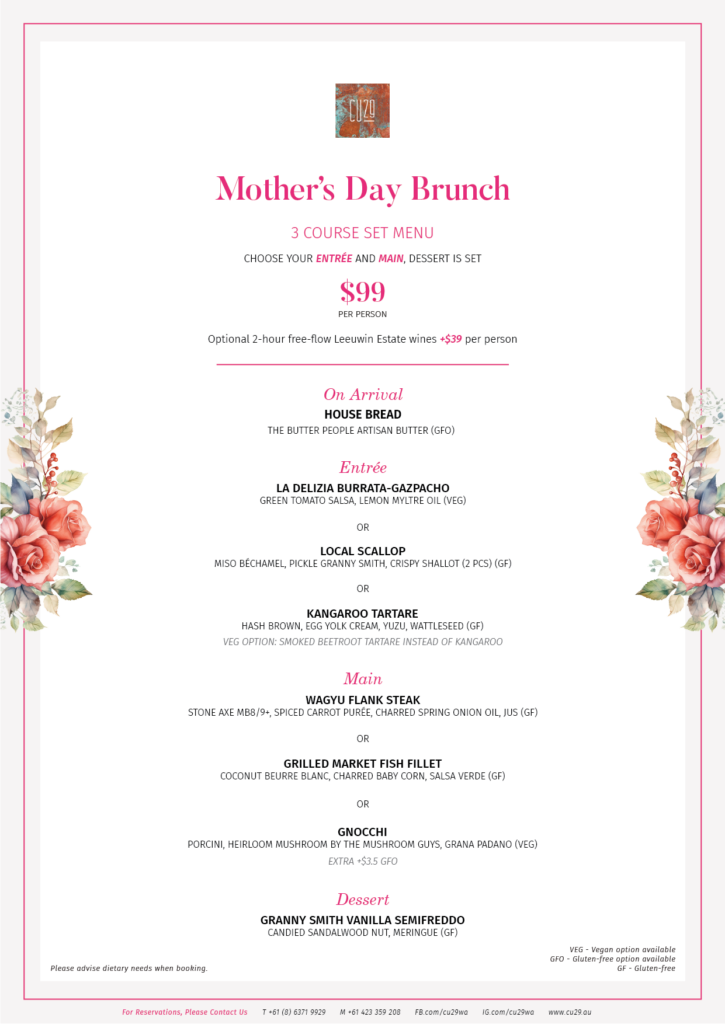 Cu29 Mother's Day Brunch Menu Op1 For Adults (1)