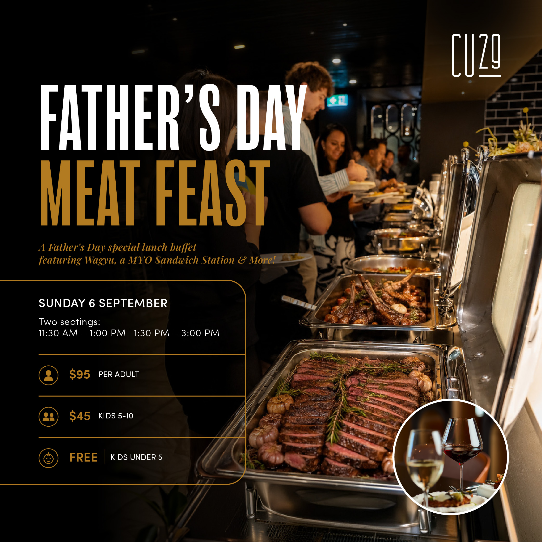 Celebrate Father's Day at CU29 Restaurant & Bar